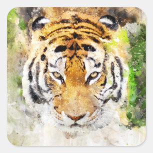 pegatinas de cara de tigre
