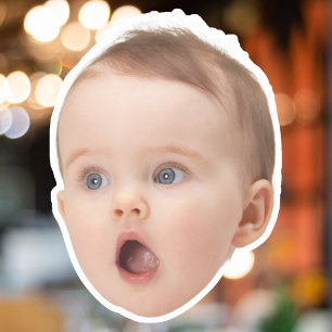 Pegatinas de cara personalizadas, foto de cara per