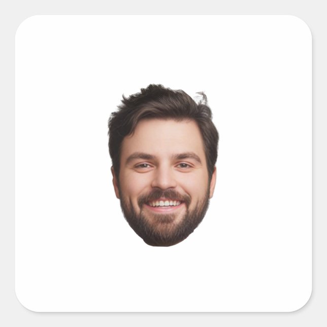Pegatinas de Cara Personalizadas Impermeables (Anverso)