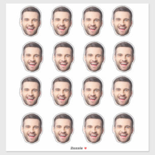 Pegatinas de cara personalizado cara foto personal