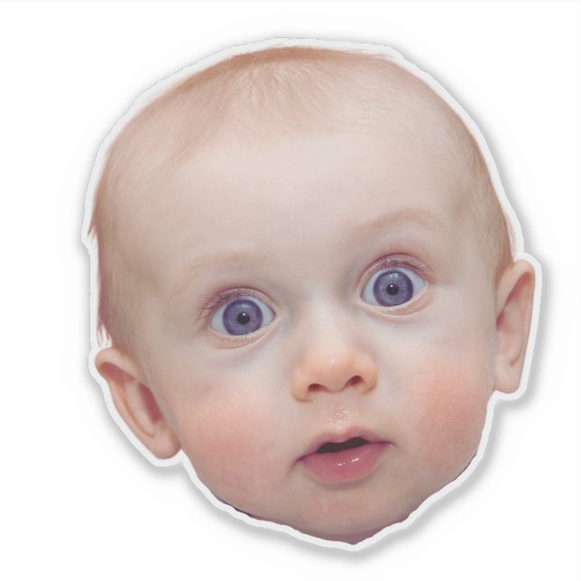 Pegatinas de cara personalizado foto cara personal (Anverso)