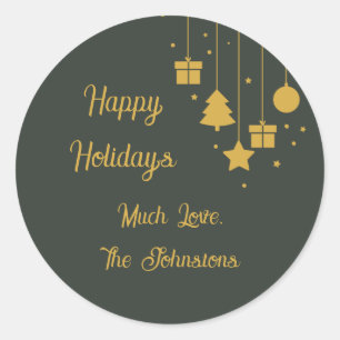 Pegatinas de carta de vacaciones y regalo de perso