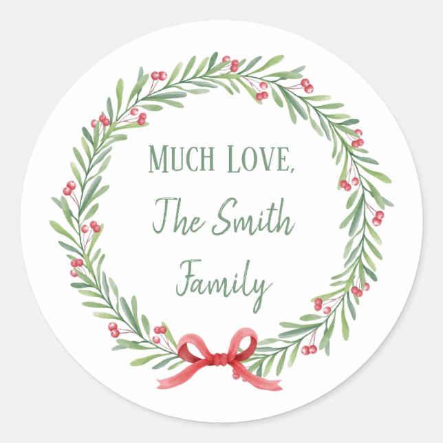 Pegatinas de carta de vacaciones y regalo de perso (Anverso)