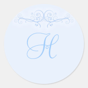 Pegatinas de casamiento con desplazamiento azul