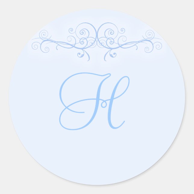 Pegatinas de casamiento con desplazamiento azul (Anverso)
