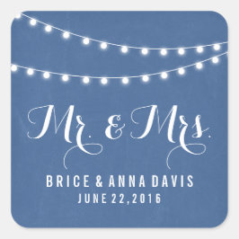 Pegatinas de casamiento ligero de cuerda de verano