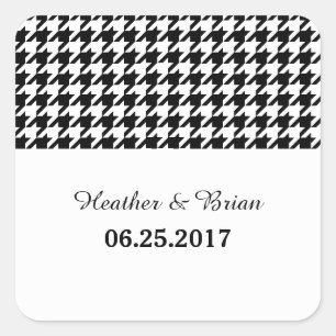 Pegatinas de casamiento negro
