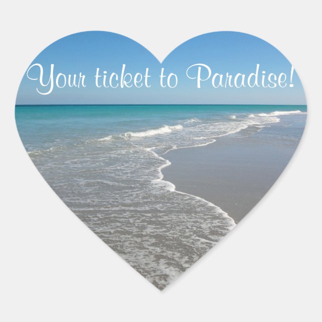 Pegatinas de casamiento para sobre sellado - Océan (Anverso)