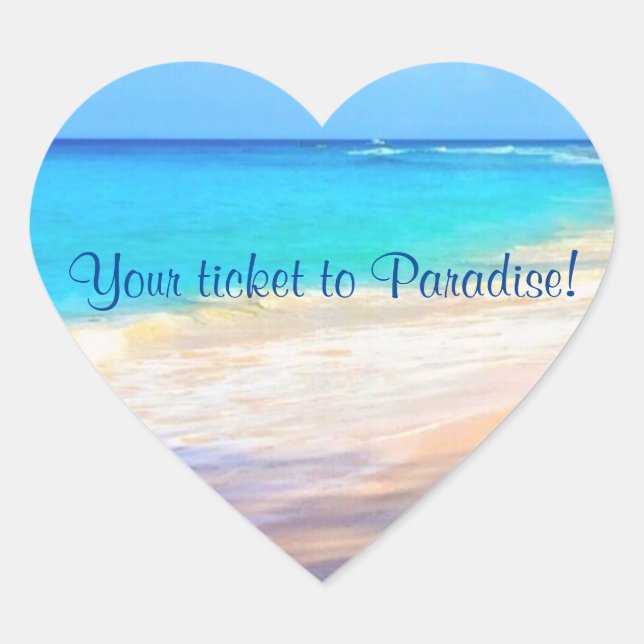 Pegatinas de casamiento para sobre sellado - Océan (Anverso)