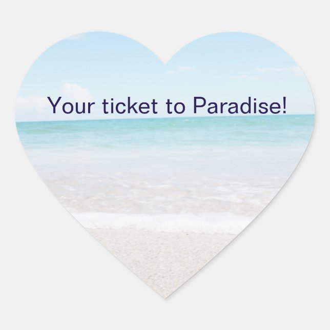 Pegatinas de casamiento para sobre sellado - Océan (Anverso)