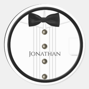 Pegatinas de casamiento tux