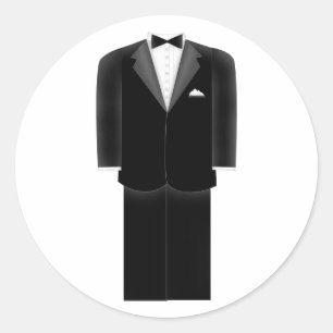 Pegatinas de casamiento tux