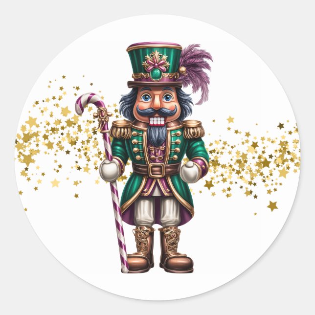 Pegatinas de Cascanueces de Navidad  (Anverso)