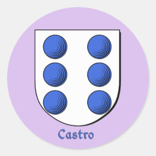 Pegatinas de Castro Historic Family Shield