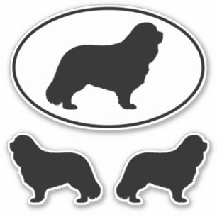 Pegatinas de Cavalier King Charles Spaniel Silhoue