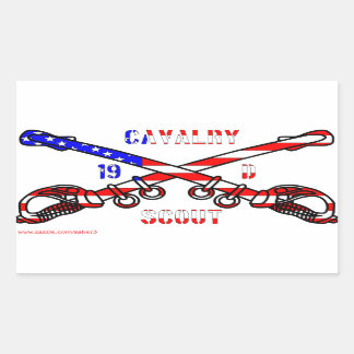 Pegatinas de Cavalry Rectangle