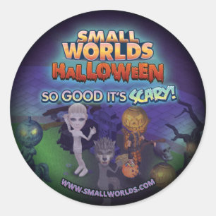 Pegatinas de cementerio de Halloween en SmallWorld