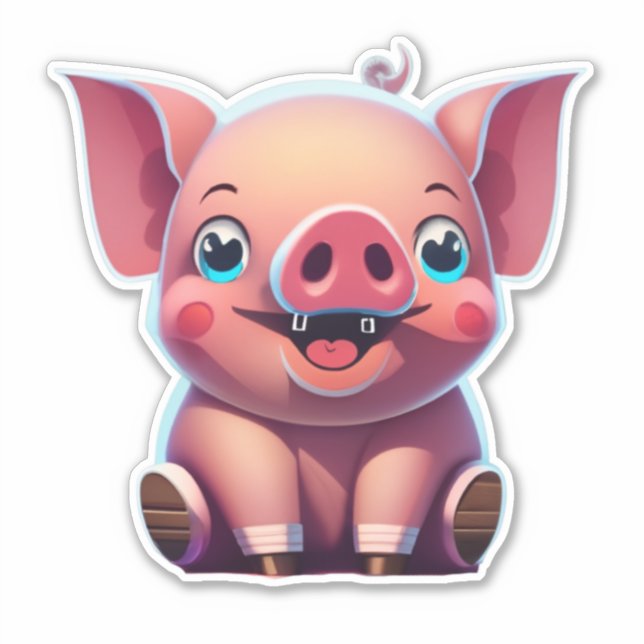 Pegatinas de cerdo donde se unen entusiastas Pegat (Anverso)