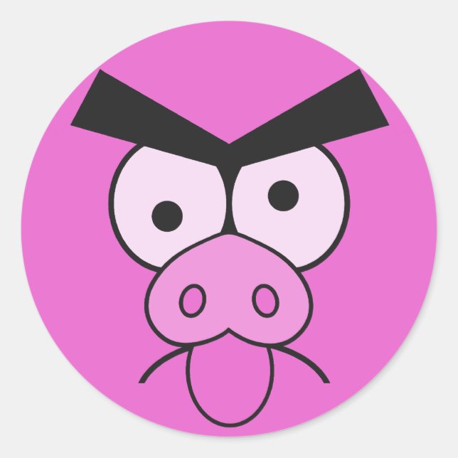 Pegatinas de cerdo macho (Anverso)