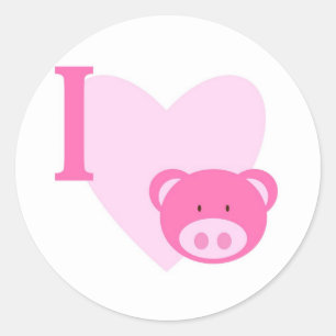 Pegatinas de Cerdos del Corazón