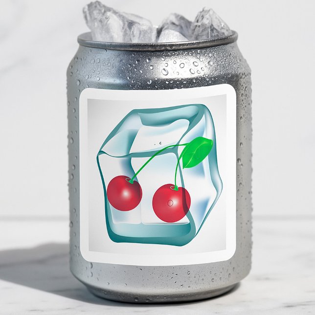 Pegatinas de Cerezas en Cubos de Hielo (Subido por el creador)