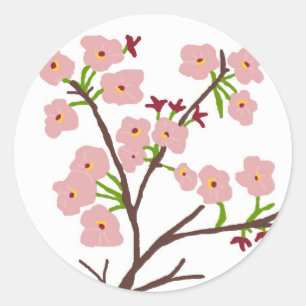 Pegatinas de cerezos en flor