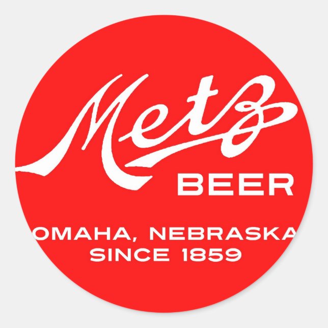 Pegatinas de cerveza de Metz (Anverso)