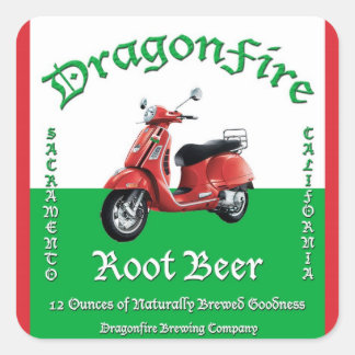 Pegatinas de Cerveza Raíz DragonFire