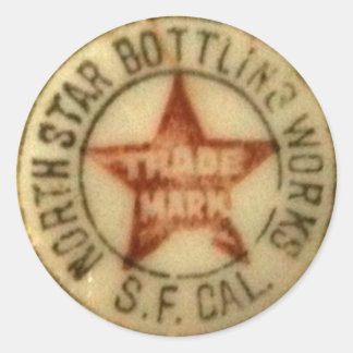 Pegatinas de cervezas de estrella norte de Vintage