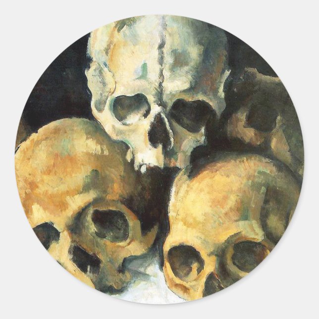 Pegatinas de Cezanne Pyramid de Skulls (Anverso)