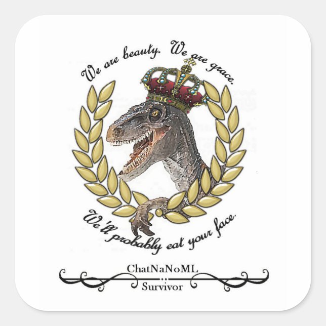 Pegatinas de ChatNaNoML (Anverso)