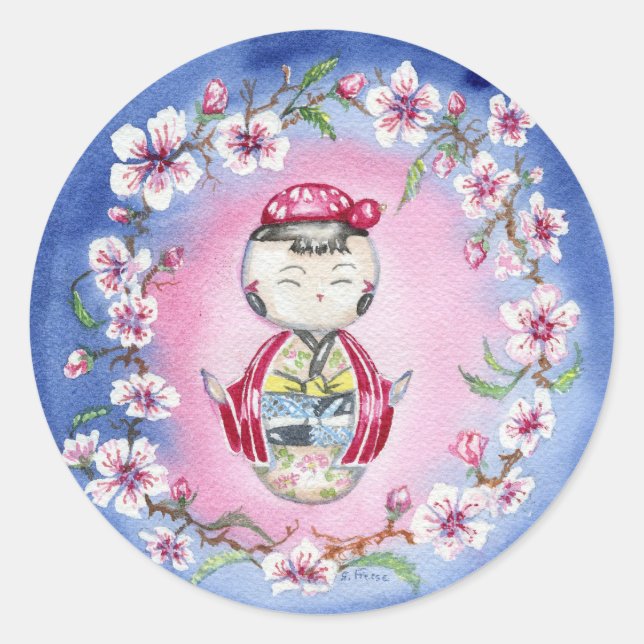 pegatinas de "Cherry Blossom" (Anverso)