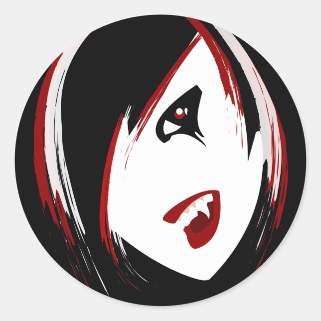 Pegatinas de Chicas de vampiros (Anverso)