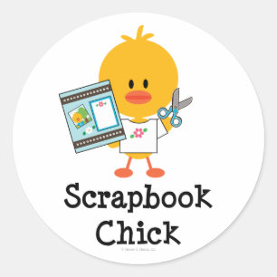 Pegatinas de Chick Scrapbook