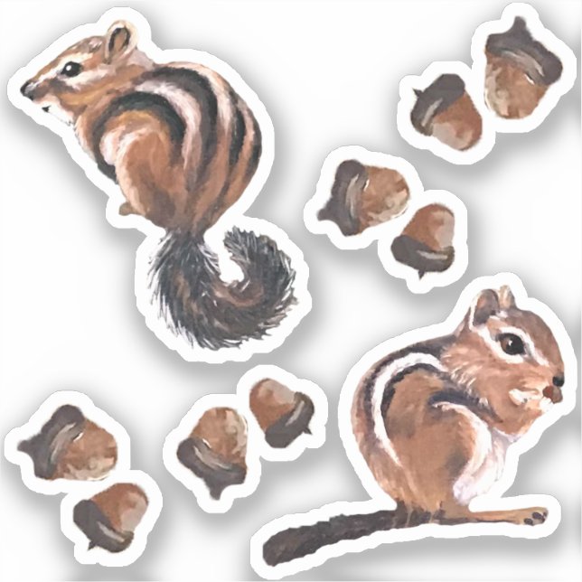 Pegatinas de Chipmunk Vinyl (Anverso)