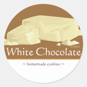Pegatinas de chocolate blanco Personalizable
