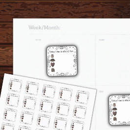 Pegatinas de Chocolate Grfatated Bullet Journal