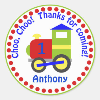 Pegatinas de Choo Choo Train Favor