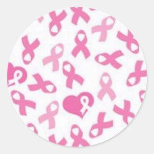 Pegatinas de Cinta Rosa de Cáncer de Mama