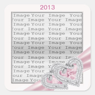 Pegatinas de Cinta Rosa Pastel personalizado Heart