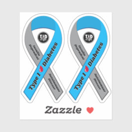 Pegatinas de cinta T1d [3in x 3in]