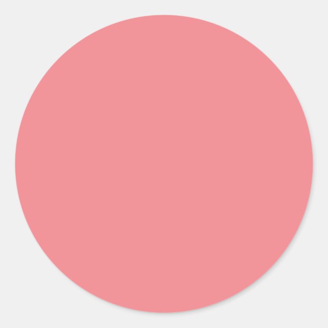 Pegatinas de círculo minimalista rosa rubor (Anverso)