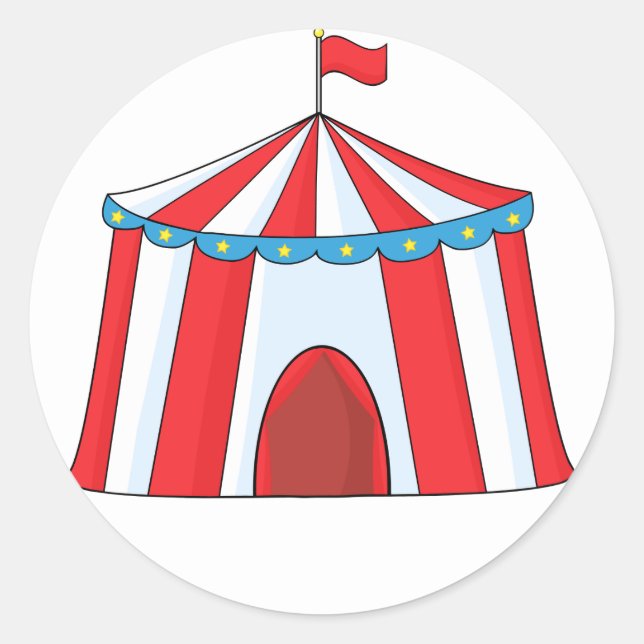 Pegatinas de Circus Tent (Anverso)