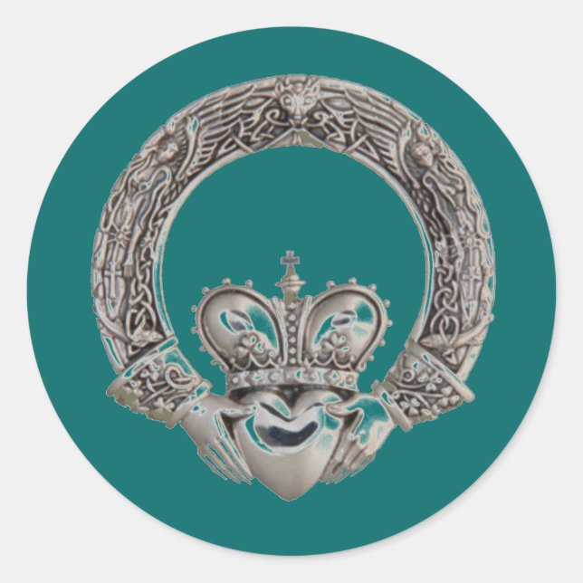 Pegatinas de Claddagh (Anverso)