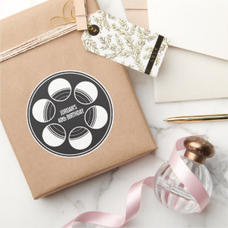 Pegatinas de claqueta con nombre personalizado, fi