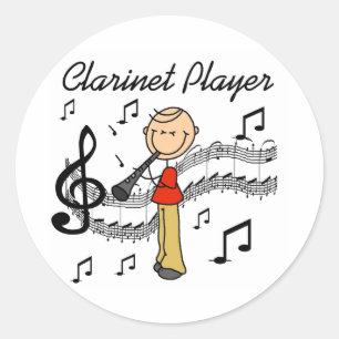 Pegatinas de clarinetista