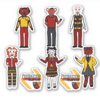 Pegatinas de clase Pigglestone de la Academia