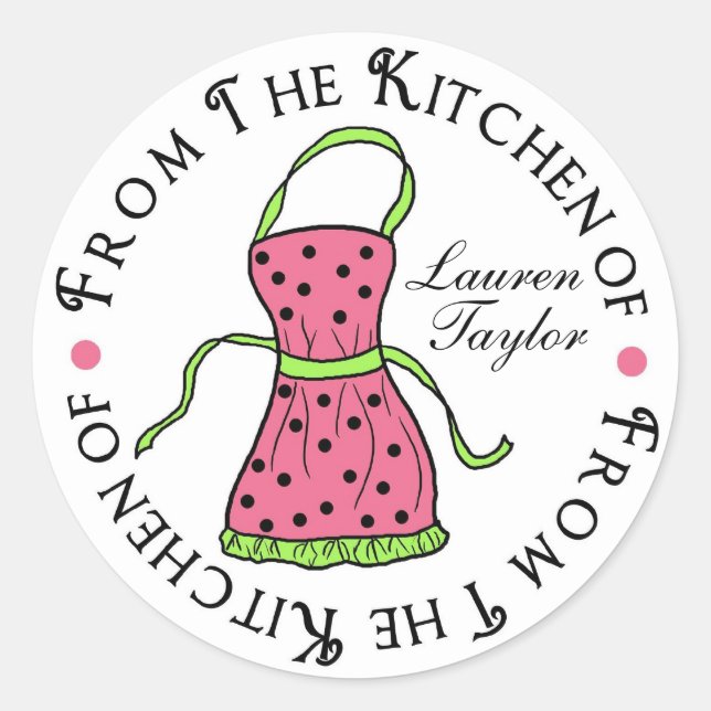 Pegatinas de Cocina Apron Baking (Anverso)