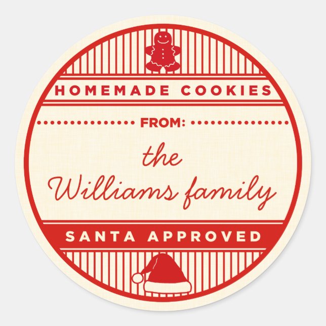 Pegatinas de cocina casera aprobados por el person (Anverso)