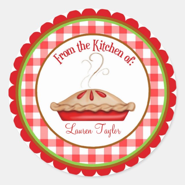 Pegatinas de cocina de cocción de hornear Hot Pie  (Anverso)